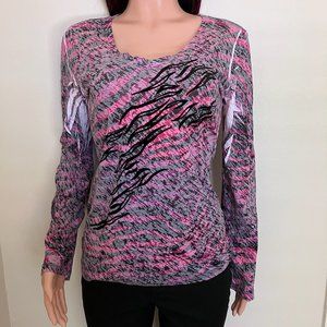 Ladies Long Sleeve Pullover TShirt